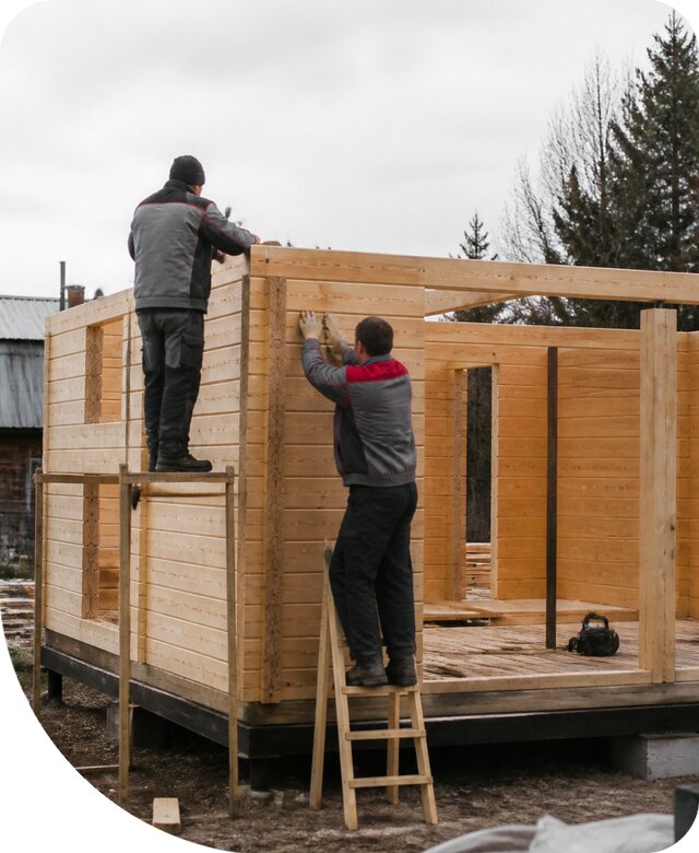 Строительство построек из бруса под ключ в Североморске недорого